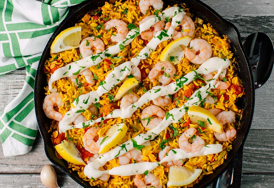 Shrimp and Chicken Paella
