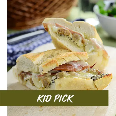 Canadian Bacon Stuffed French Bread 