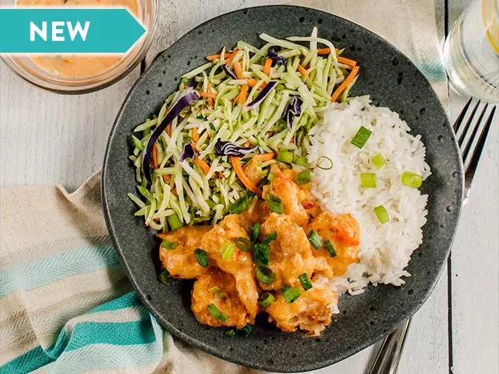 Dynamite Shrimp with Jasmine Rice