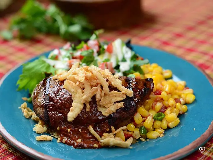 Southwest Steaks with Ancho Butter