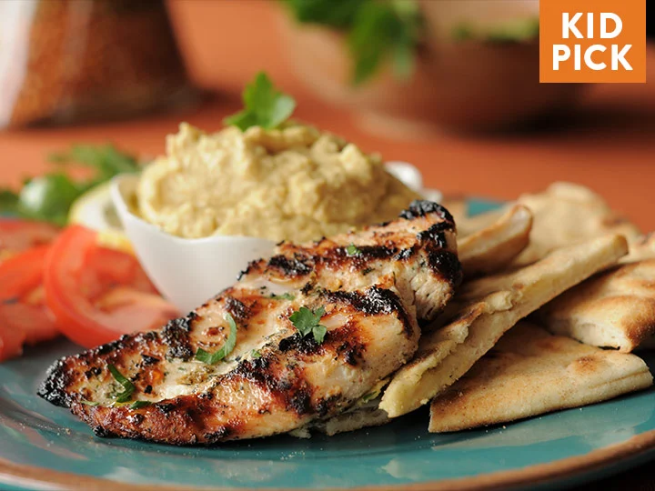 Terracotta Chicken with Pita & Hummus