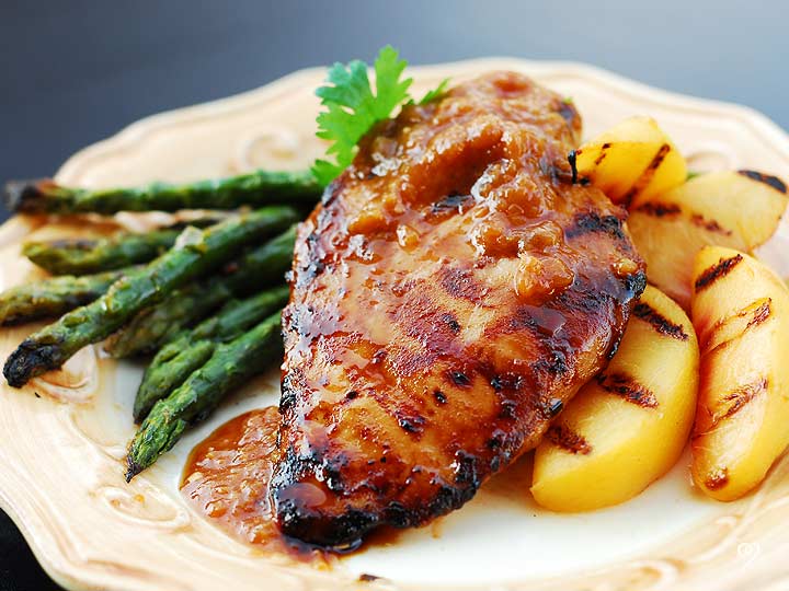 Peach Bourbon Chicken