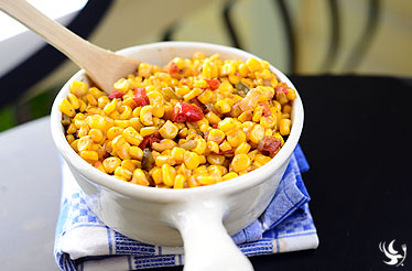 Flame-Roasted Sweet Corn and Peppers