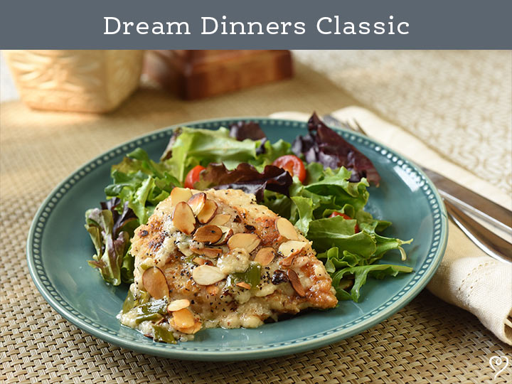 Chateau Chicken with Almond Butter Sauce & Roasted Broccoli